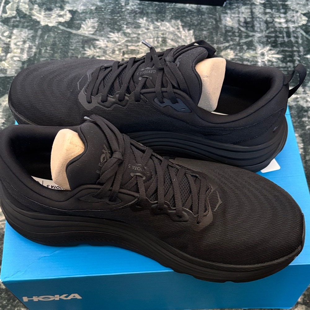 Hoka All-Black Athletic Sneakers